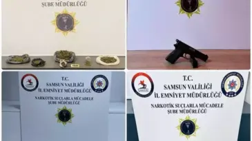 Samsun’da Uyuşturucu ve Silah Operasyonu: 8 Gözaltı