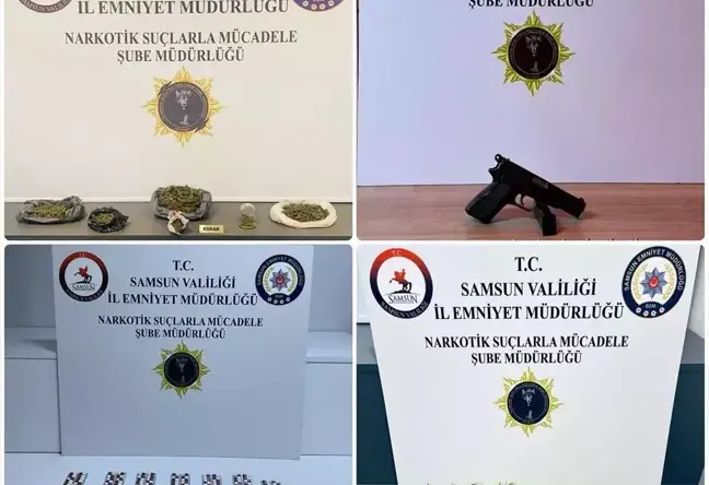 Samsun’da Uyuşturucu ve Silah Operasyonu: 8 Gözaltı