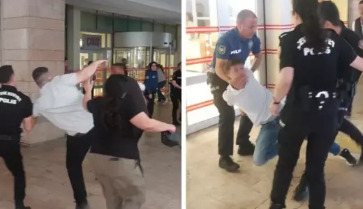 Samsun Adliyesi’nde duruşma çıkışı kavga çıktı! O anlar kameralarda