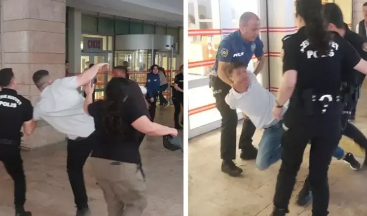 Samsun Adliyesi’nde duruşma çıkışı kavga çıktı! O anlar kameralarda